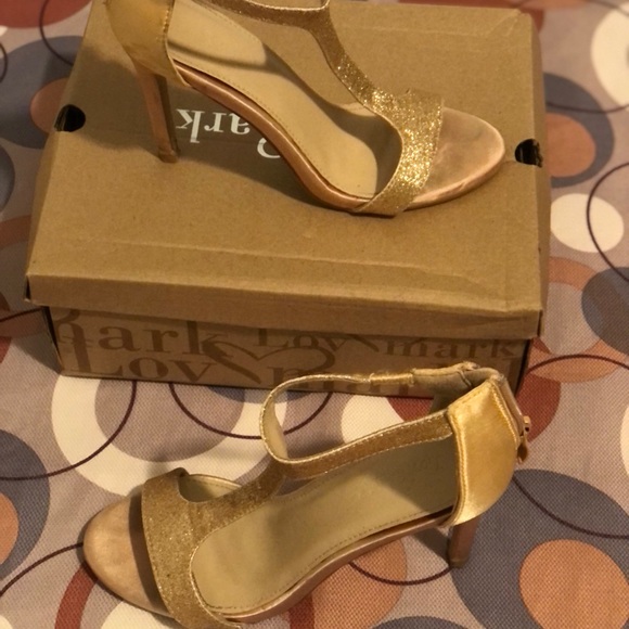 Rose Gold Satin Heels - Picture 4 of 4